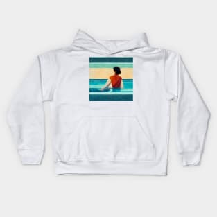 Woman Thinking Kids Hoodie